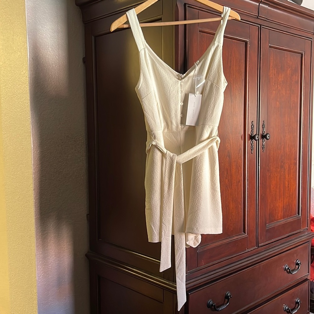 Offwhite Lush mini romper with tye - NWT